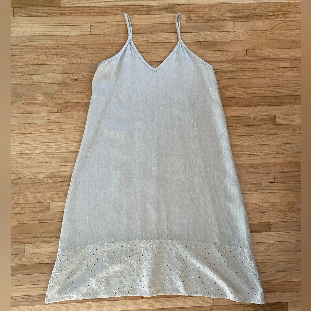 100% Linen Terzo Millennio Midi Dress M